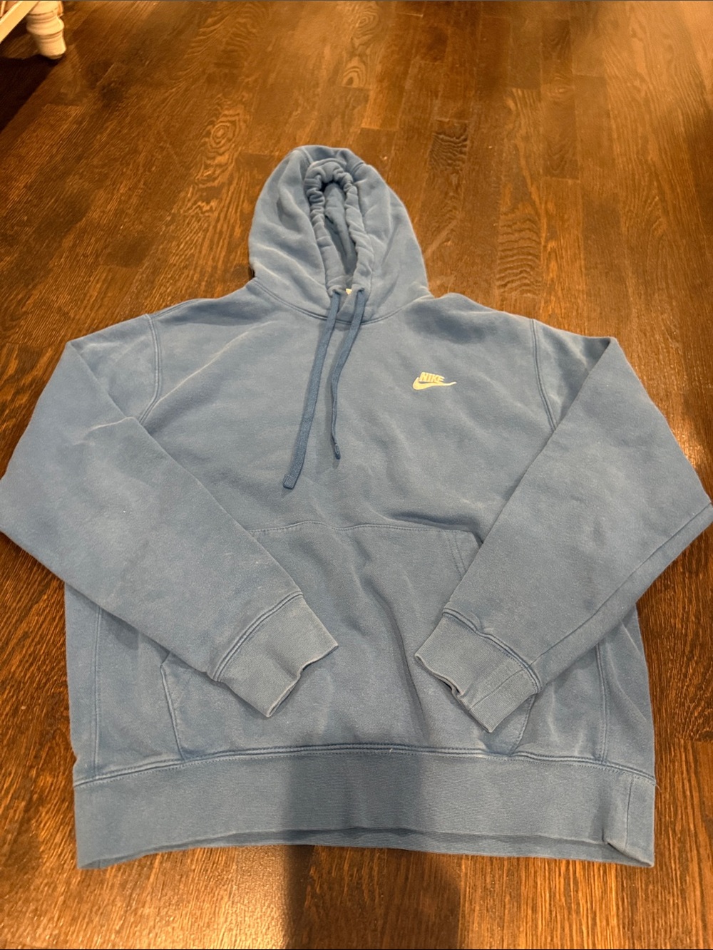 Nike Light Blue Hooded Pullover Sweatshirt